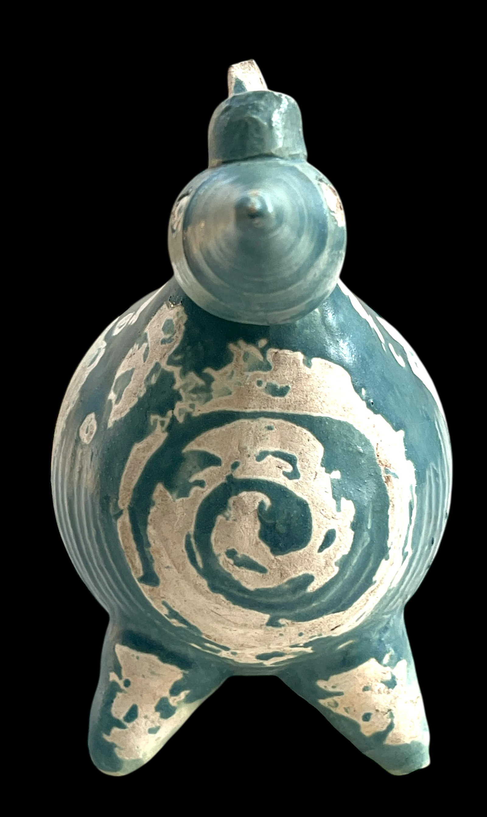 1950s Blue Bird Vase by Dodie Thayer Signed - 4