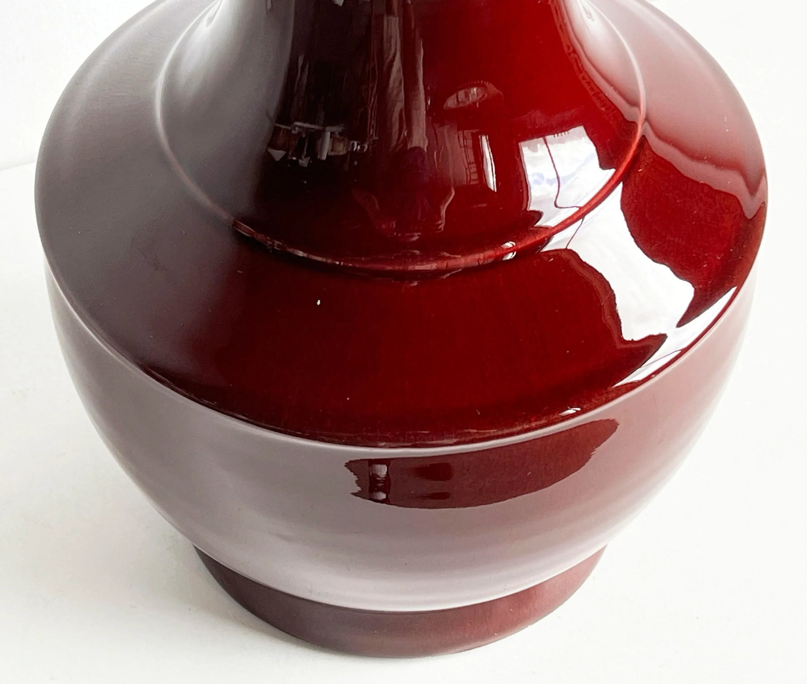 Early 20th C. Sang De Boeuf Oxblood Glazed Chinese Vase - 7