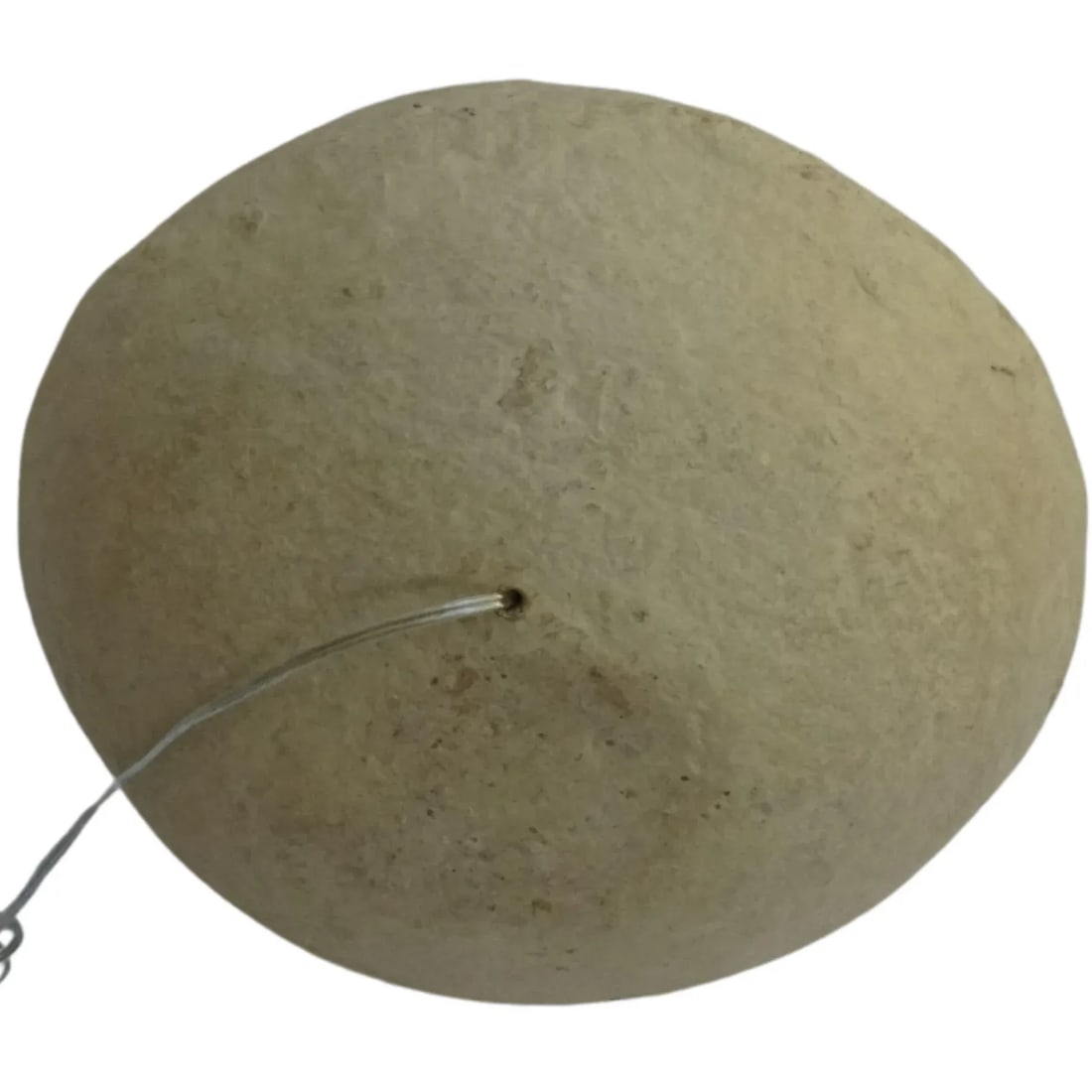 Custom Sculptural Paper Mâché Table Lamp – Organic Round Bottom Modern Design With - 7