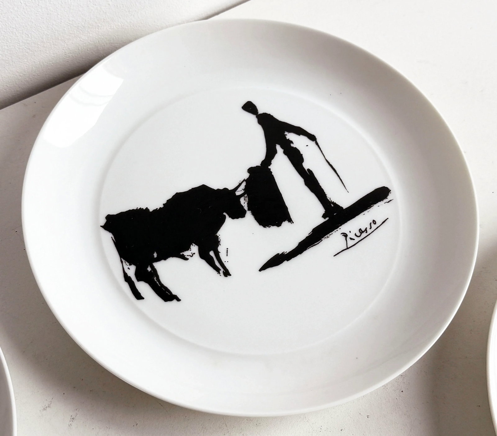 Vintage Pablo Picasso for Block of Bidasoa Spain 8" Lunch Plates - Set of 4 - 3