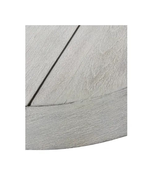RH Balmain Round Teak Dining Table in Weathered Teak Finish - 18