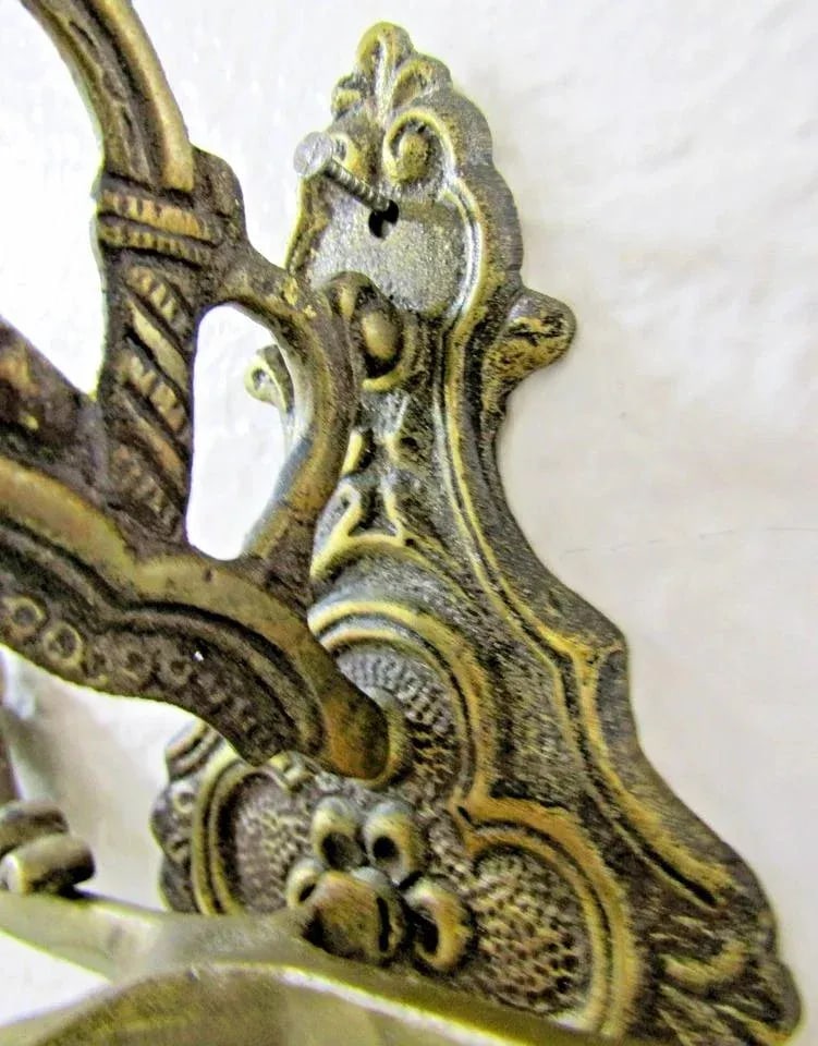 Antique Monastery Call to Prayer Wall Bell With Chain Handle Ringer - 10