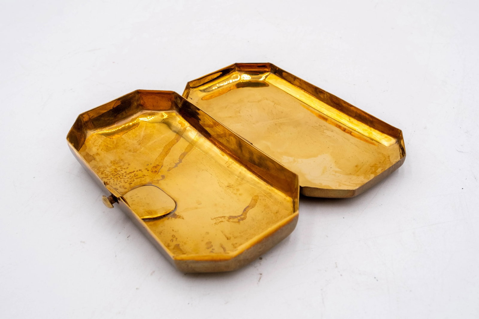 Set of 7 Mottahedeh Winterthur Brass Pill Boxes and Colonial Williamsburg Candle Snuff - 12