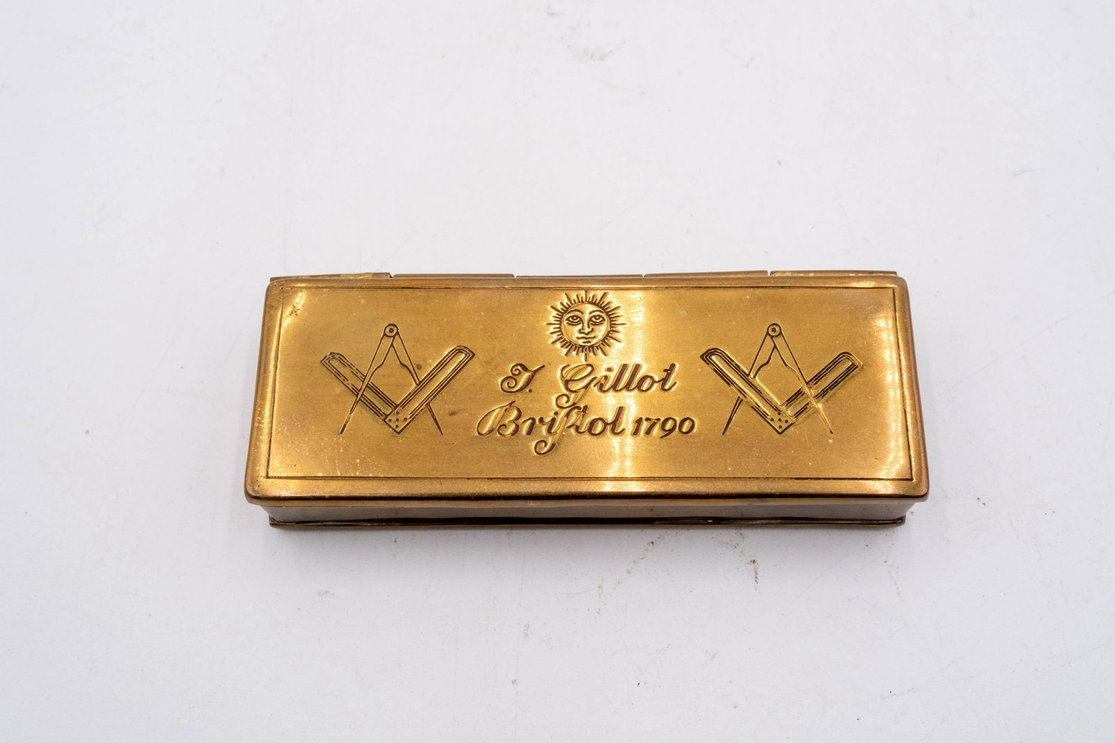 Set of 7 Mottahedeh Winterthur Brass Pill Boxes and Colonial Williamsburg Candle Snuff - 13