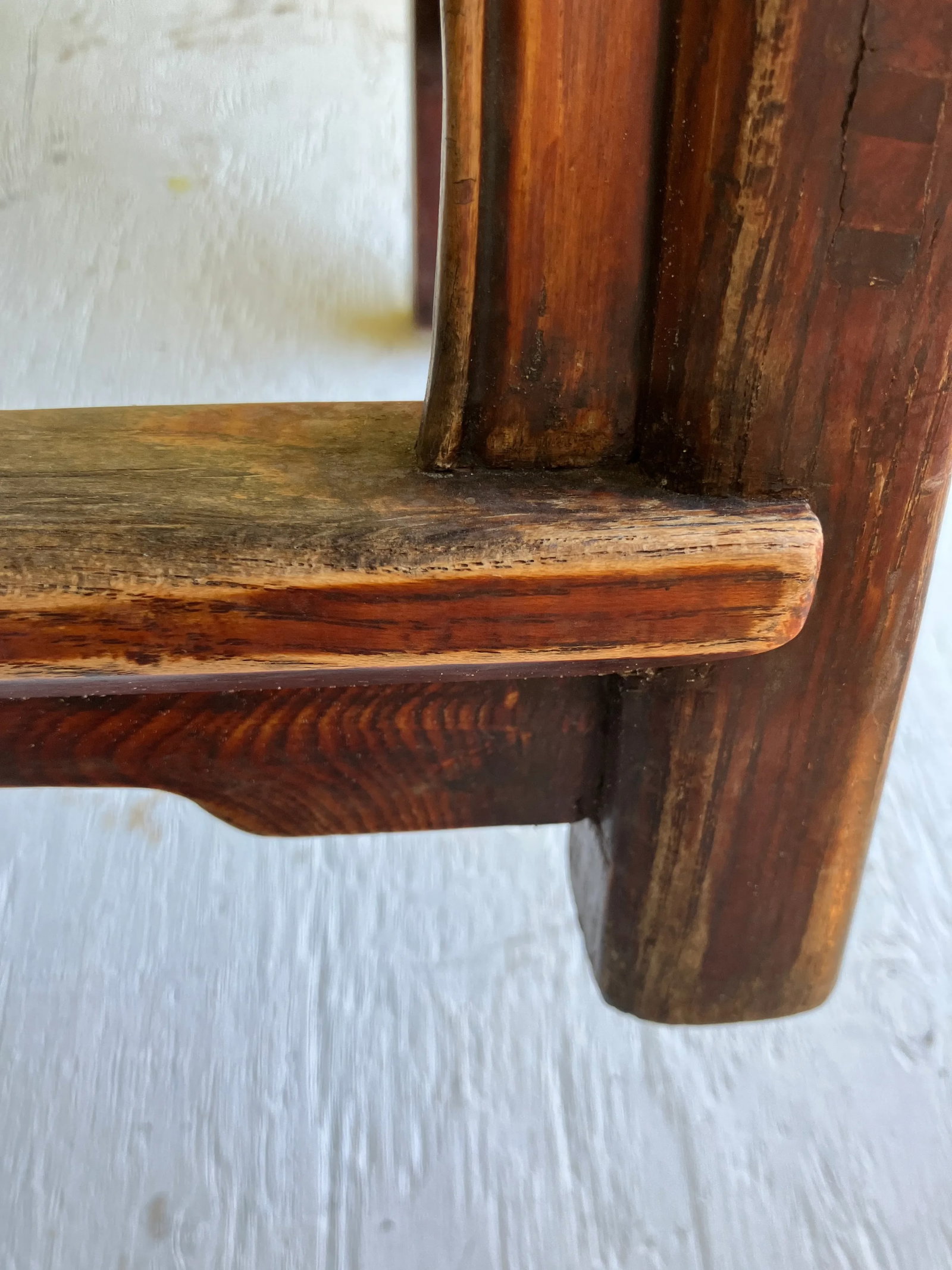 19th Century Ming Style Oxblood Finish Pair of Double Longevity Chairs - 8