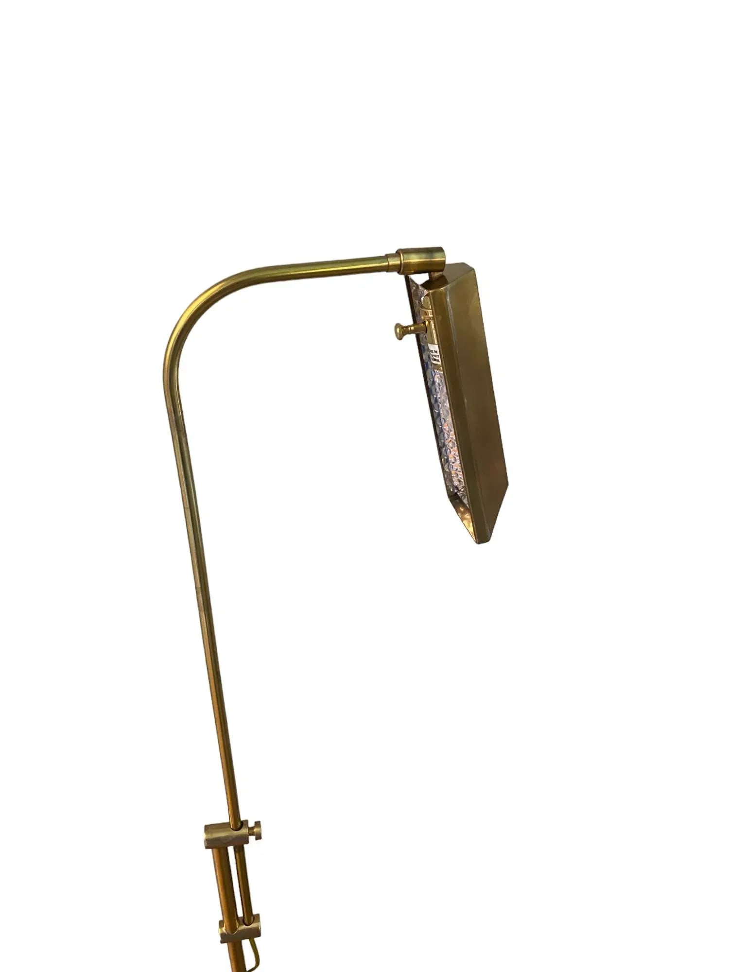 Early 21st Century Frederick Cooper Brass Look Adjustable Floor Accent Lamp - 5