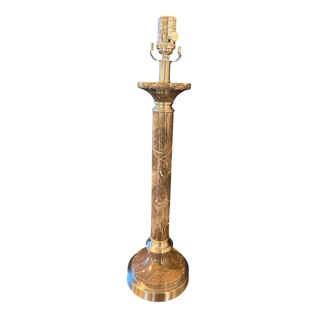 Frederick Cooper Brown Marble Lamp (1 of 4)