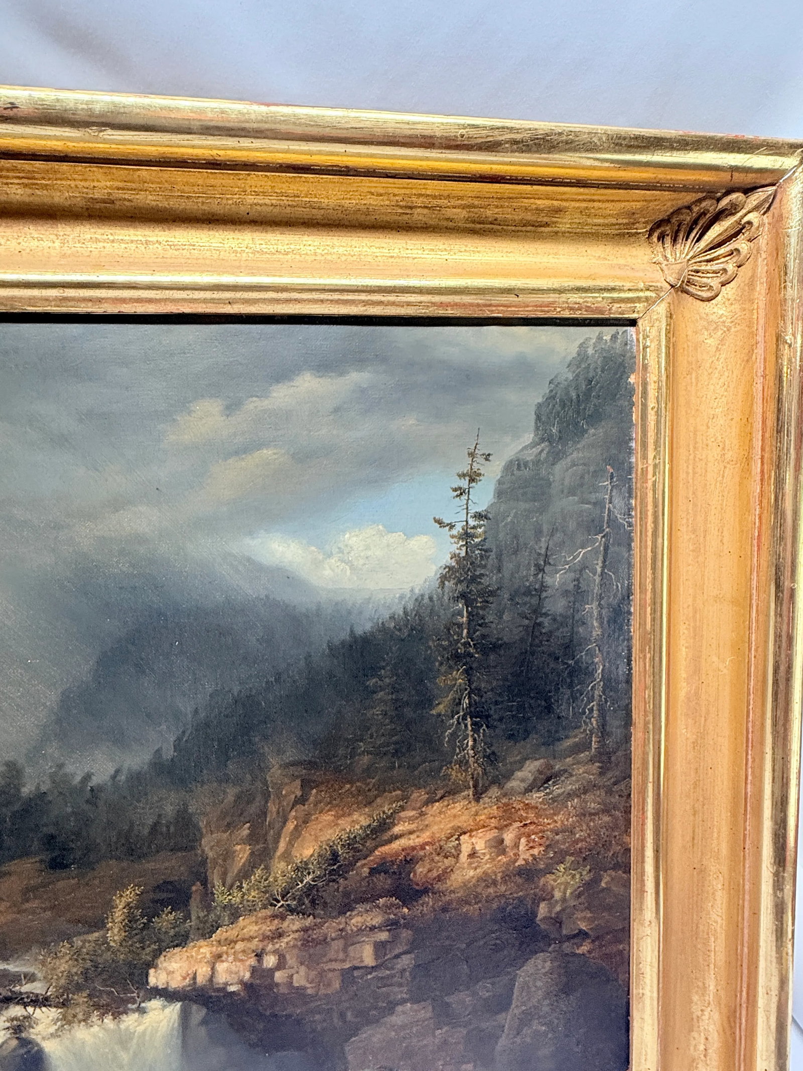 James Hope (American, 1818–1892) "Castleton Falls, Castleton, Vermont," 1856 O/C - 10