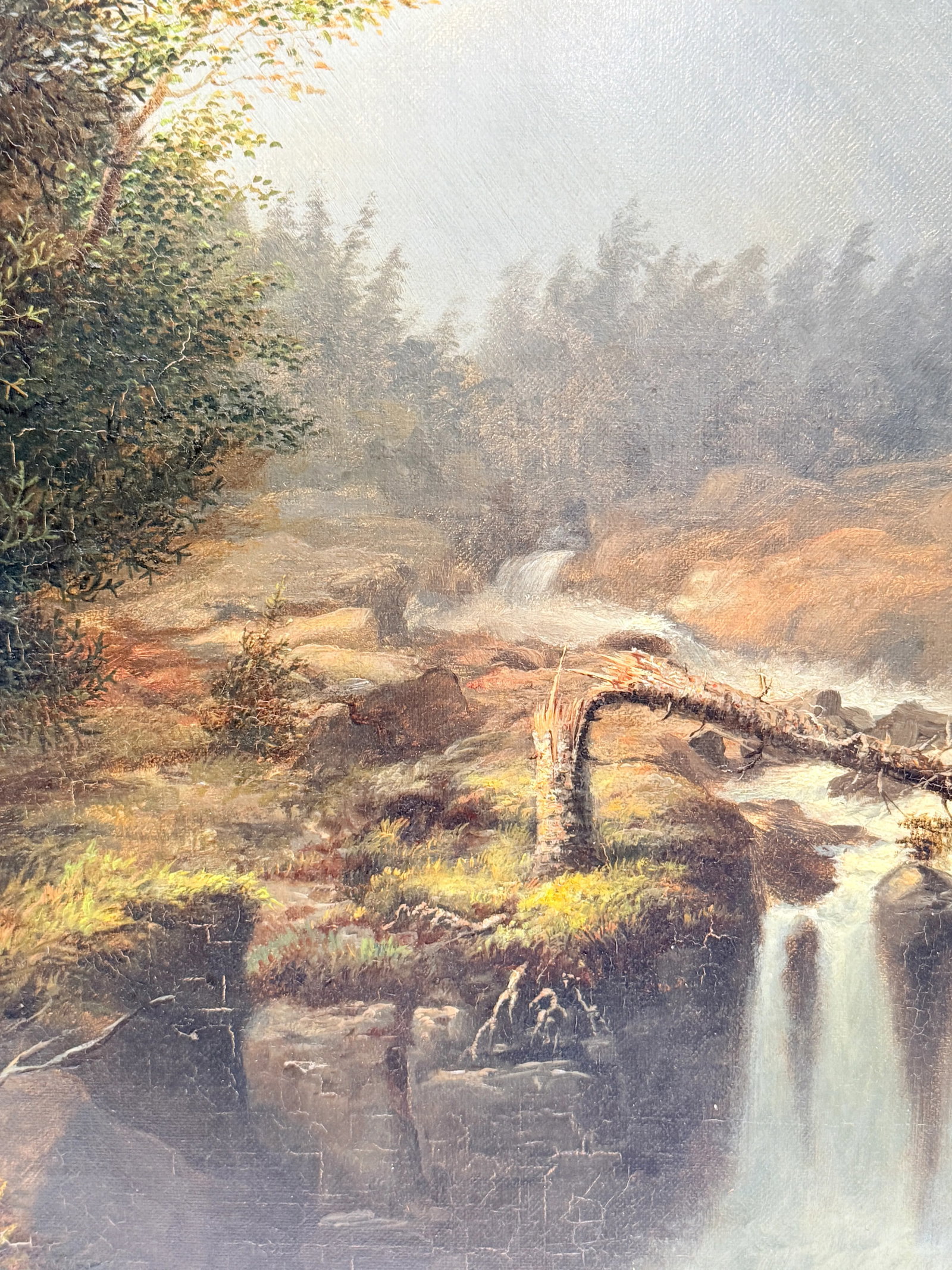 James Hope (American, 1818–1892) "Castleton Falls, Castleton, Vermont," 1856 O/C - 16