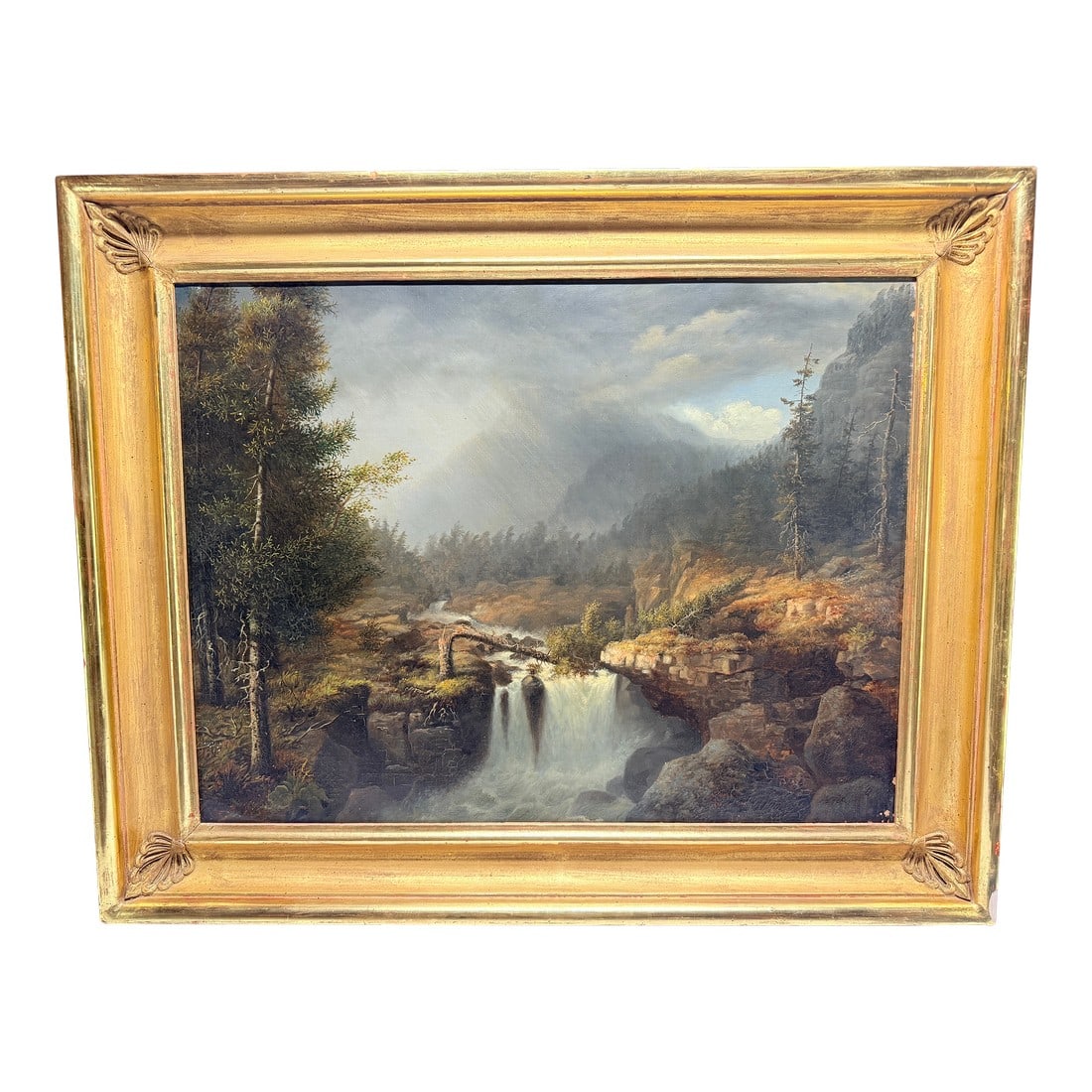 James Hope (American, 1818–1892) "Castleton Falls, Castleton, Vermont," 1856 O/C (1 of 17)