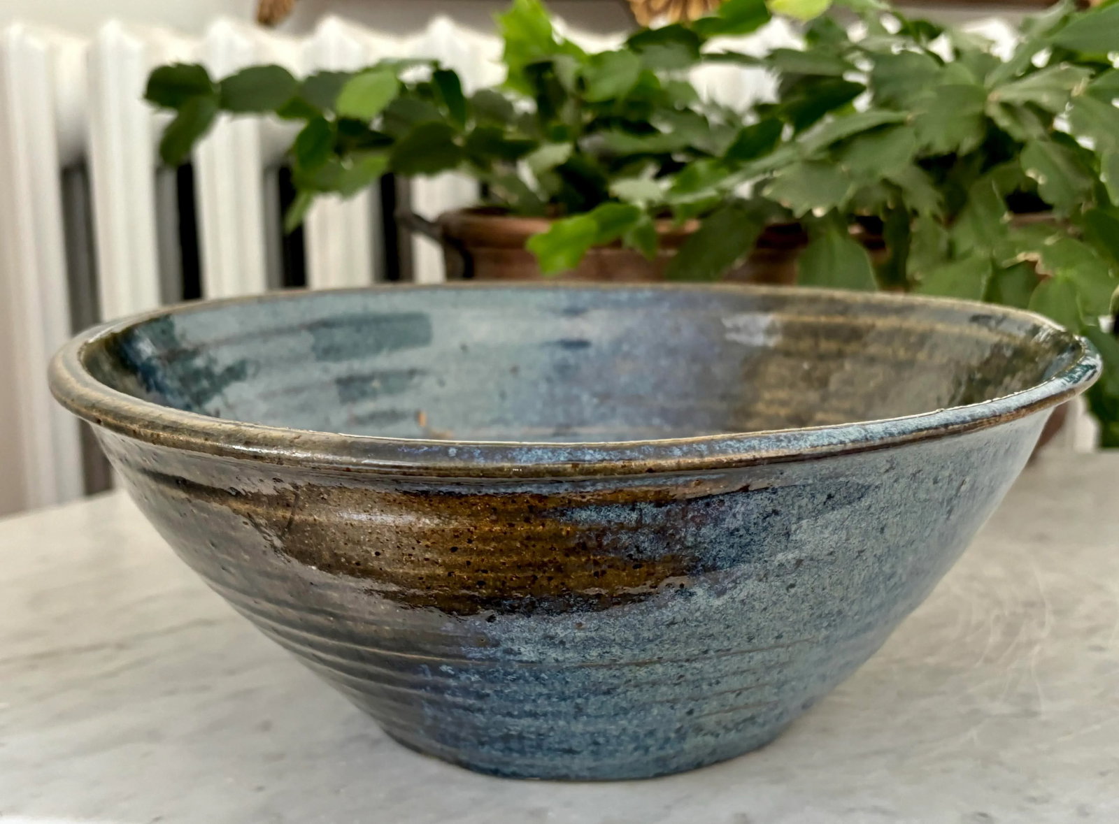 1990s Large Studio Pottery Bowl - 5