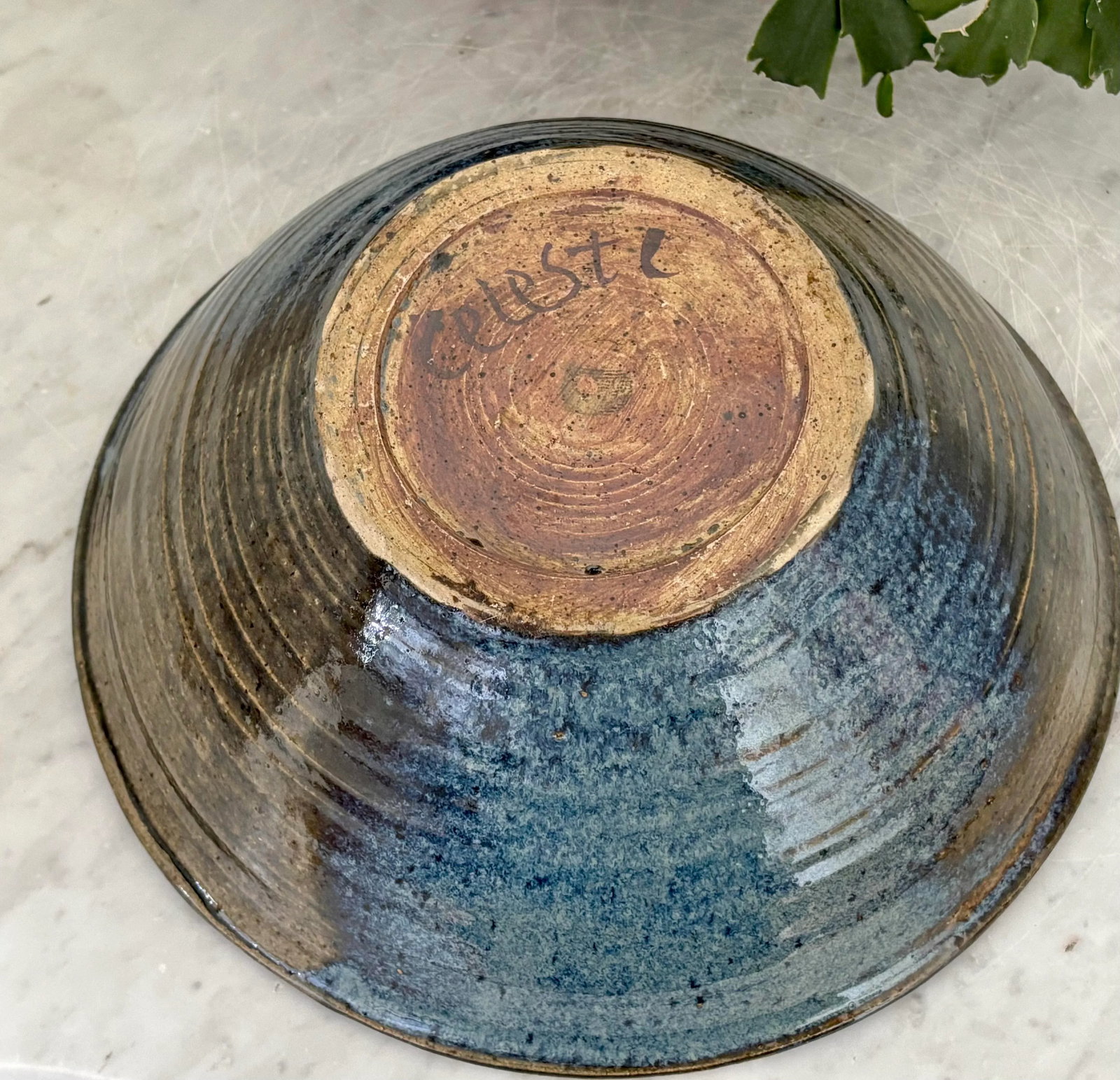 1990s Large Studio Pottery Bowl - 6