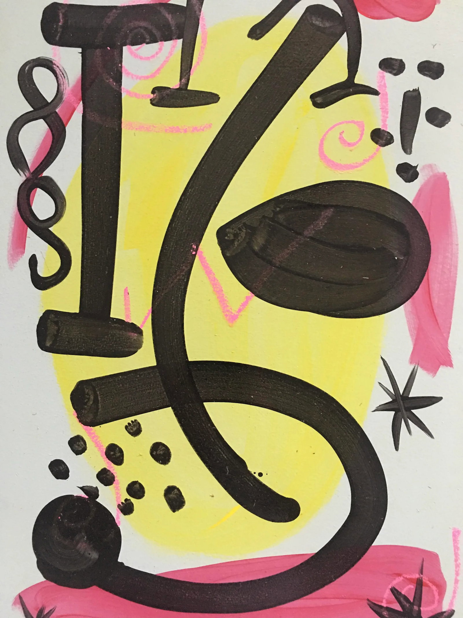 1980s Abstract Acrylic Painting by Peter Keil - 2