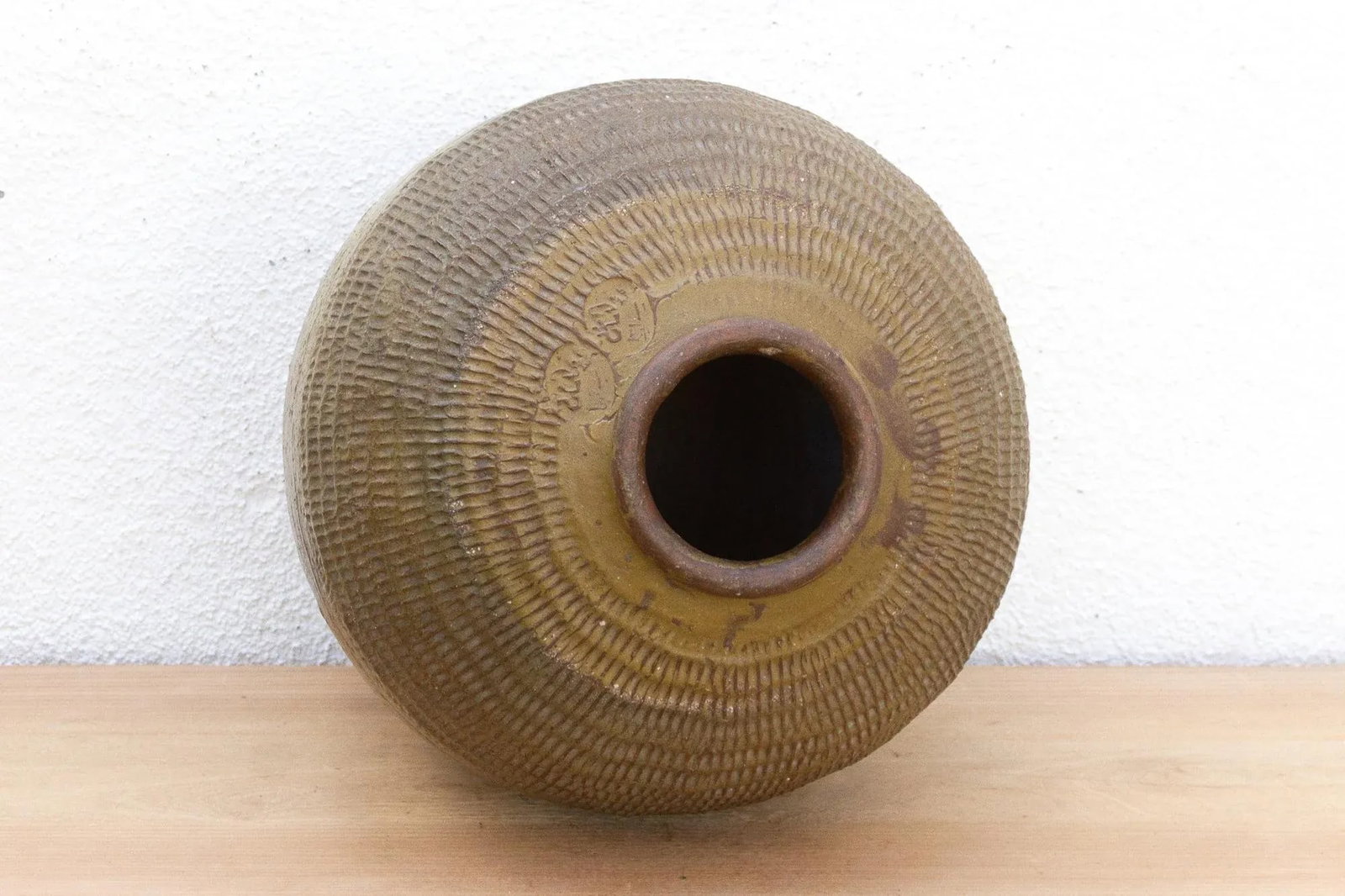Tall Antique Provincial Stoneware Pot - 7