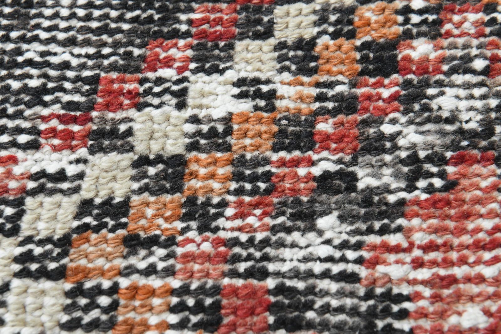 1970s Turkish Oushak Handmade Wool Cotton Red Runner Rug - 4