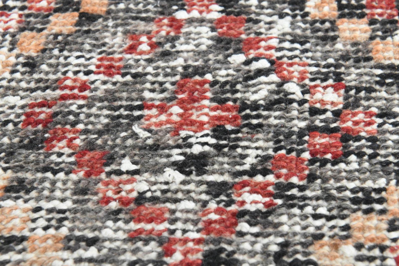 1970s Turkish Oushak Handmade Wool Cotton Red Runner Rug - 6