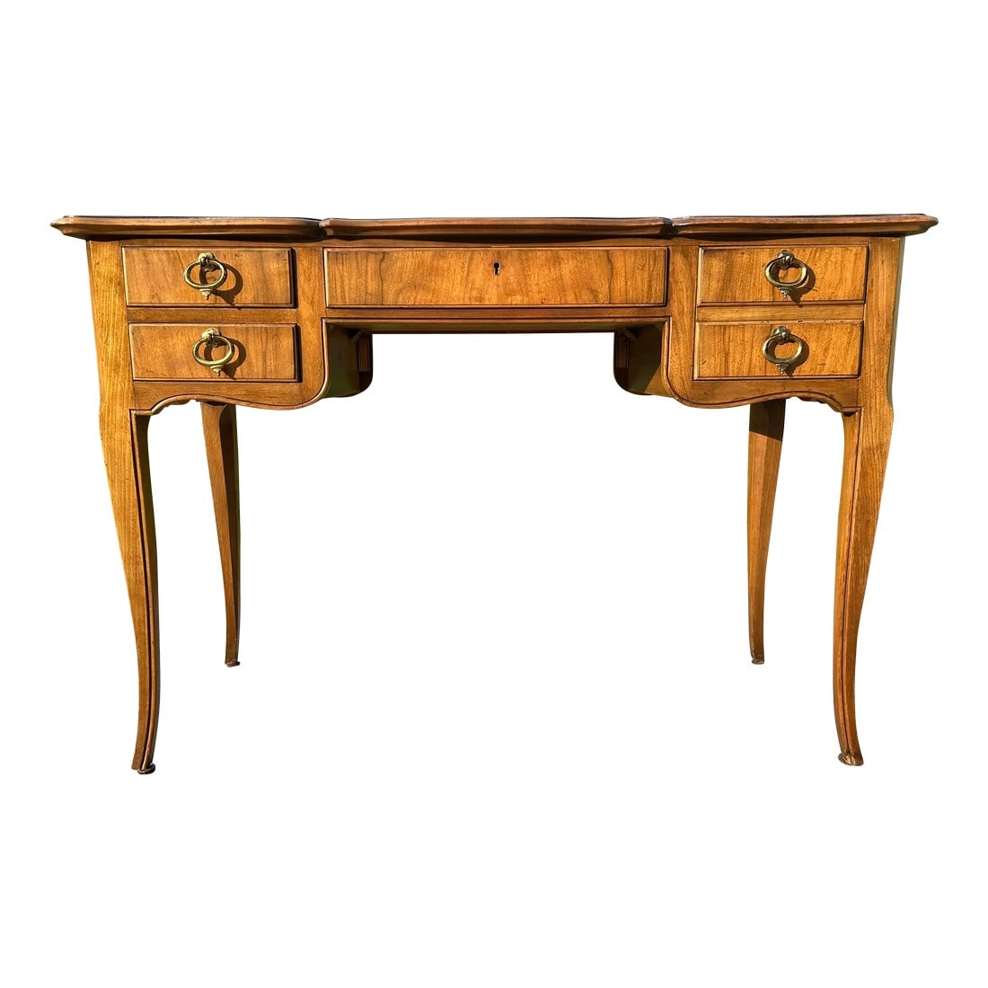 Vintage Mid-Century French Louis XV Directoire Writing Desk by Baker Furniture: Vintage Mid-Century French Louis XV Directoire Writing Desk by Baker Furniture – Luxury Heirloom Quality Bring timeless elegance and refined craftsmanship into your home with this vintage Baker 