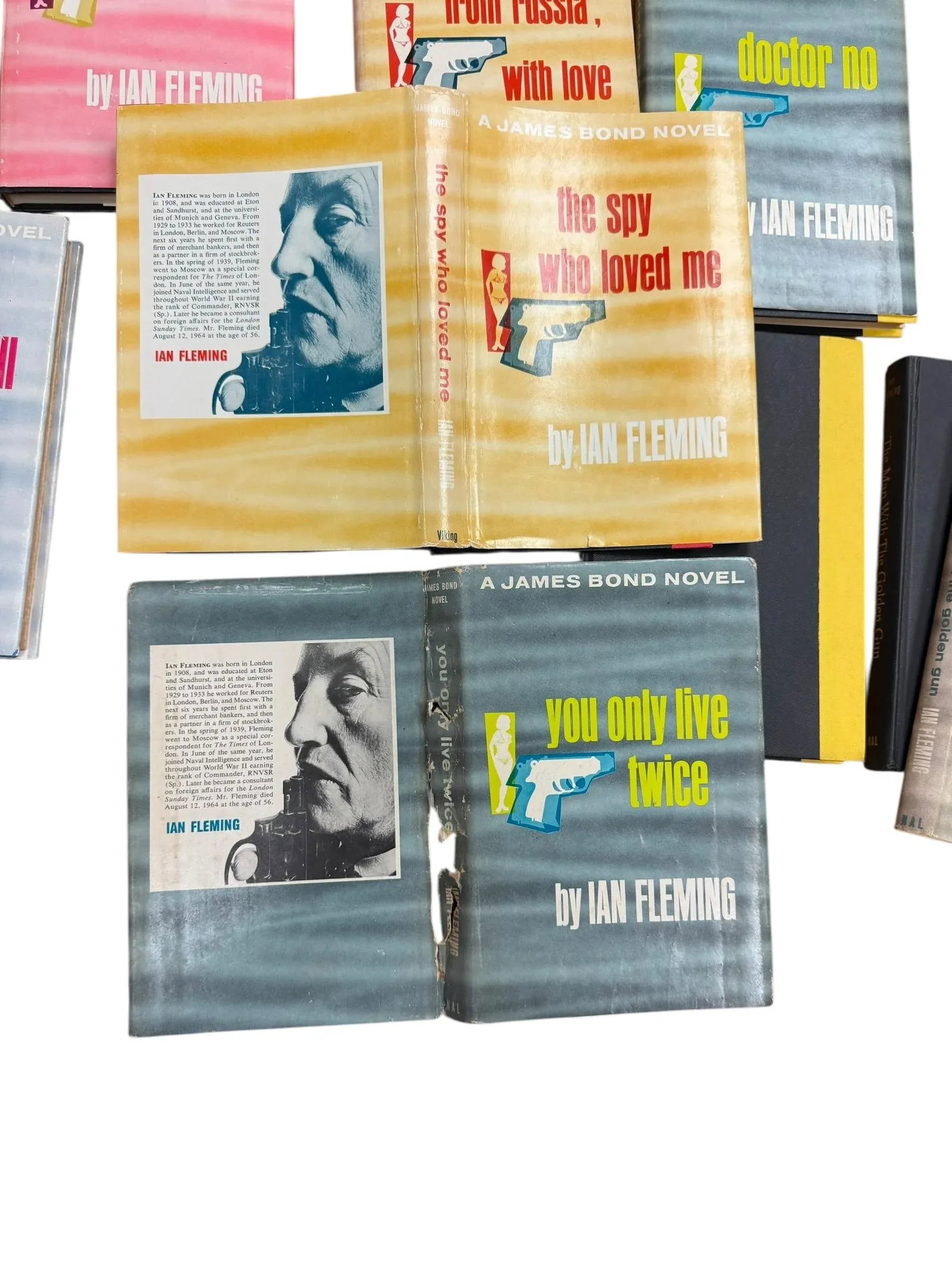 1950s Complete Set of 9 James Bond Hardcover Books by Ian Fleming - 18