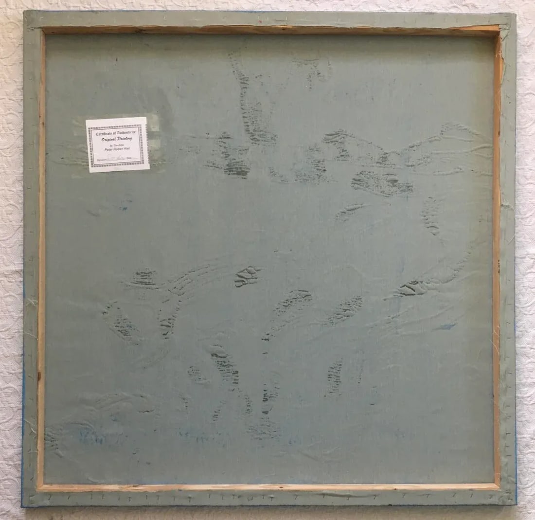 1980s Cubist Style Abstract Acrylic Painting by Peter Keil - 5