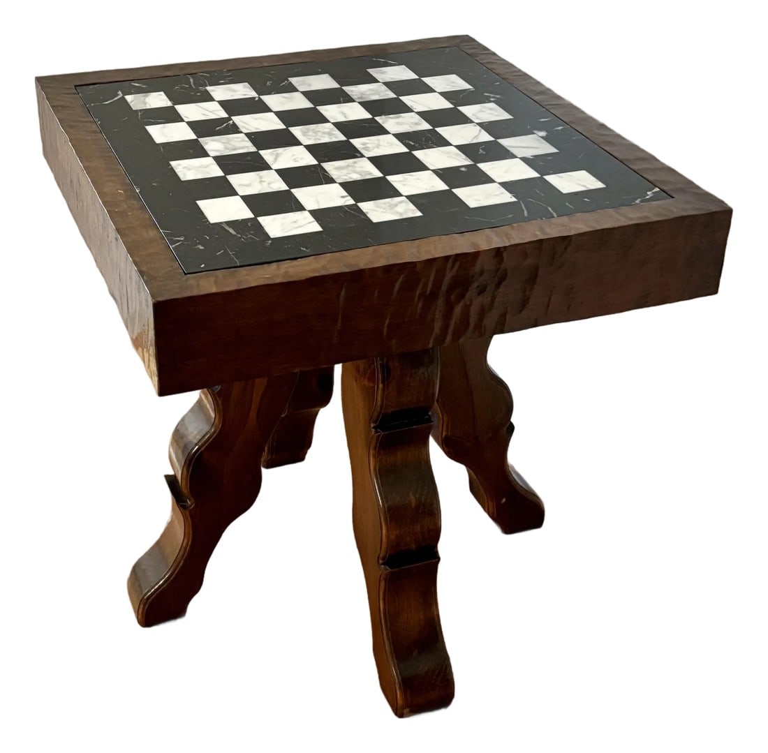 20th Century Italian Chess Game Table, Custom Made (1 of 9)
