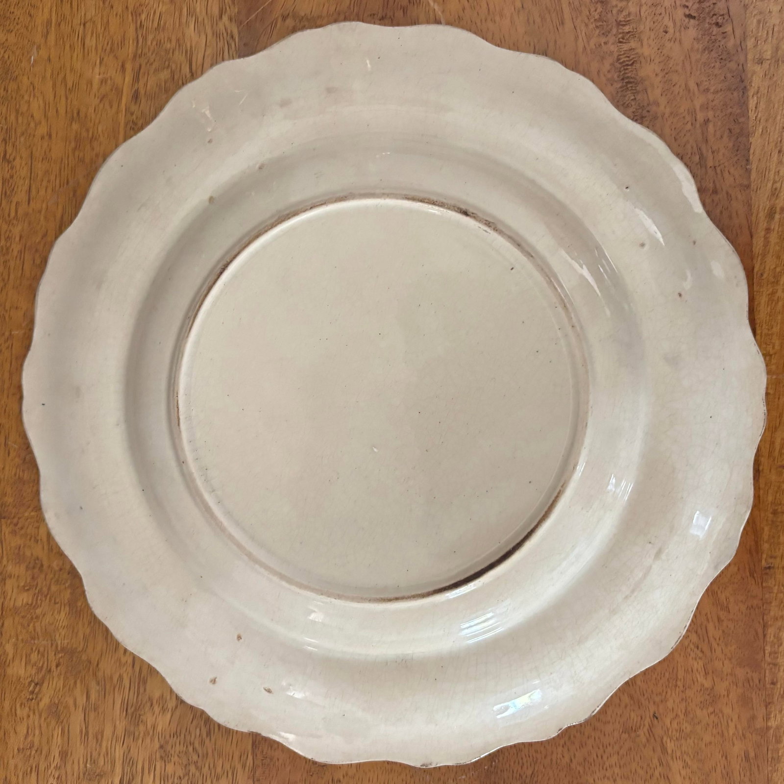 Fine 1830s Staffordshire Whiteware Strawberry Pattern 9" Plate - 7