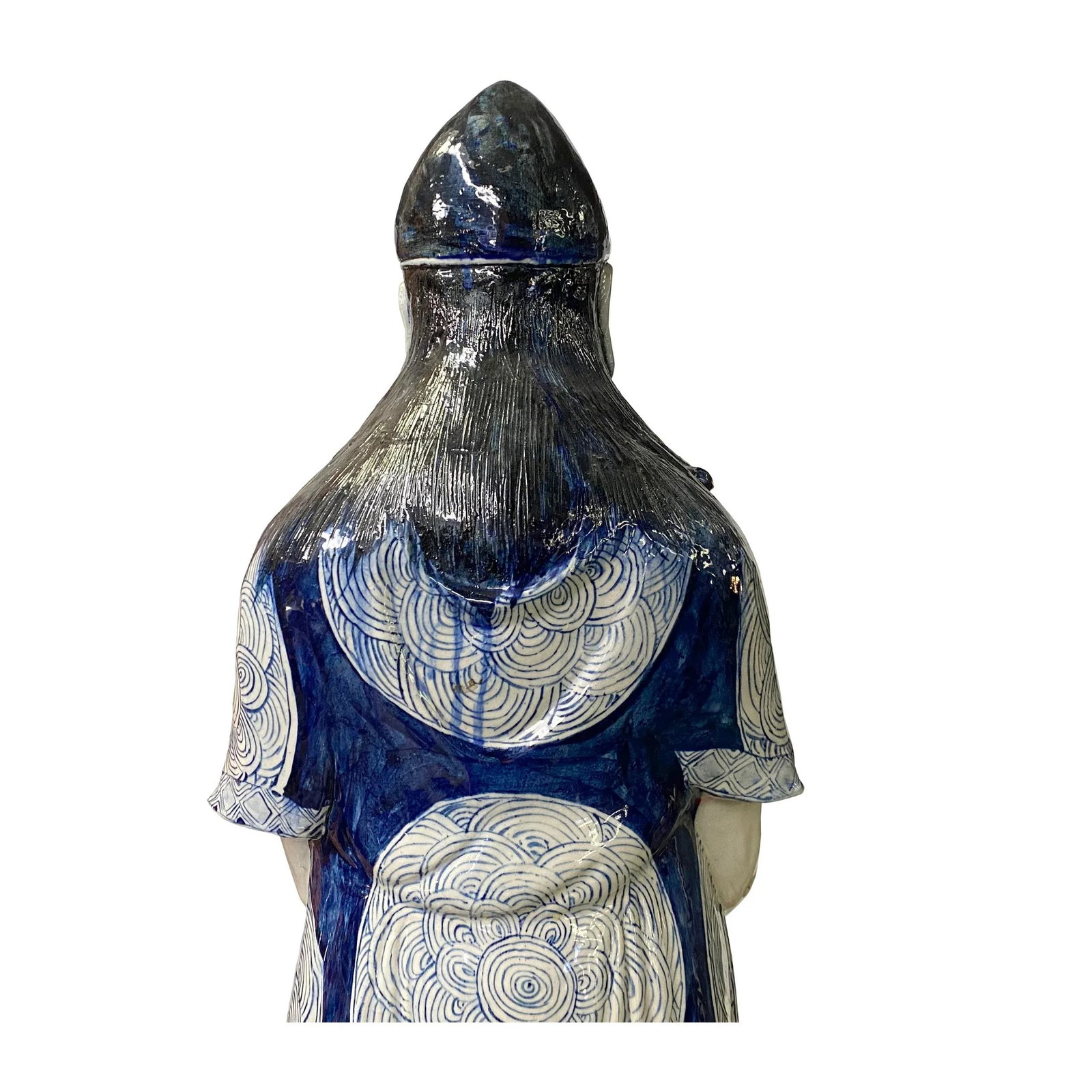 Chinese Porcelain Ji Gong /Chan Master Daoji / Beggar Buddha Figure Statue - 7