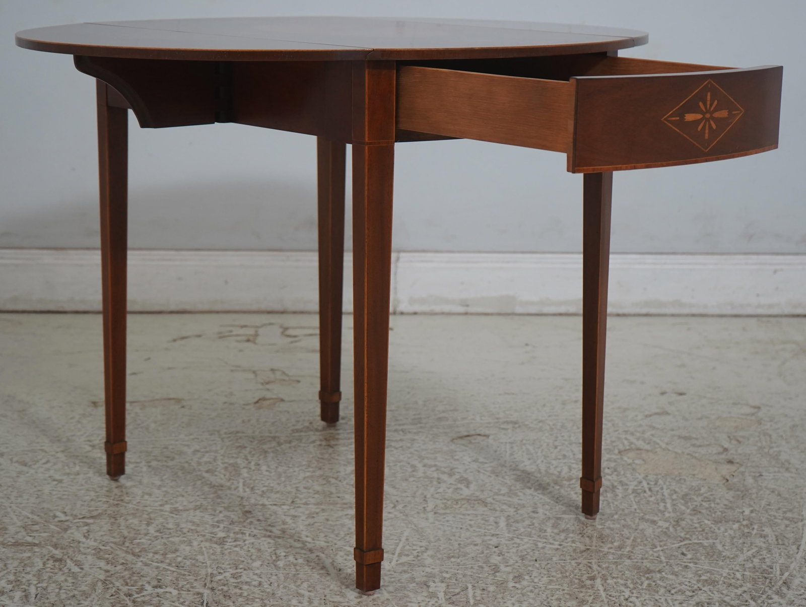 Pair of Baker George III Mahogany Pembroke Drop Side Tables - 13