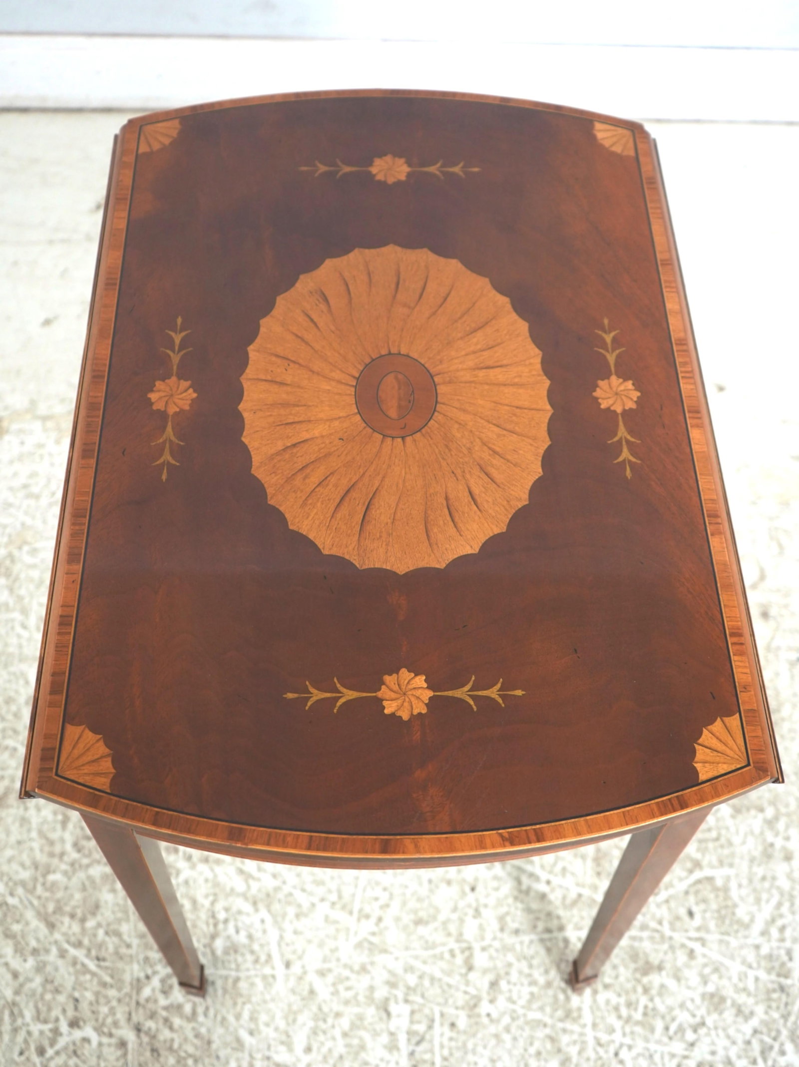 Pair of Baker George III Mahogany Pembroke Drop Side Tables - 6