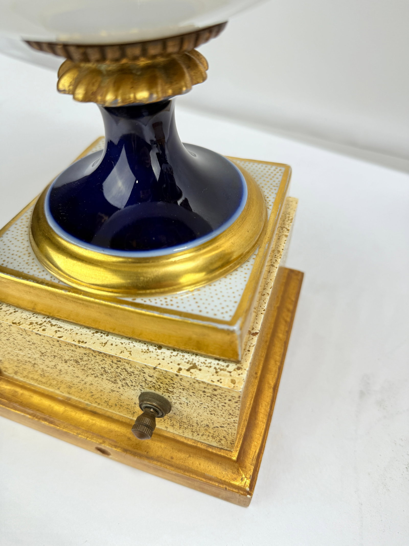 Attr. Minton Cobalt Urns With Osborne House and Mediterranean Port Views, "Ward" - 13