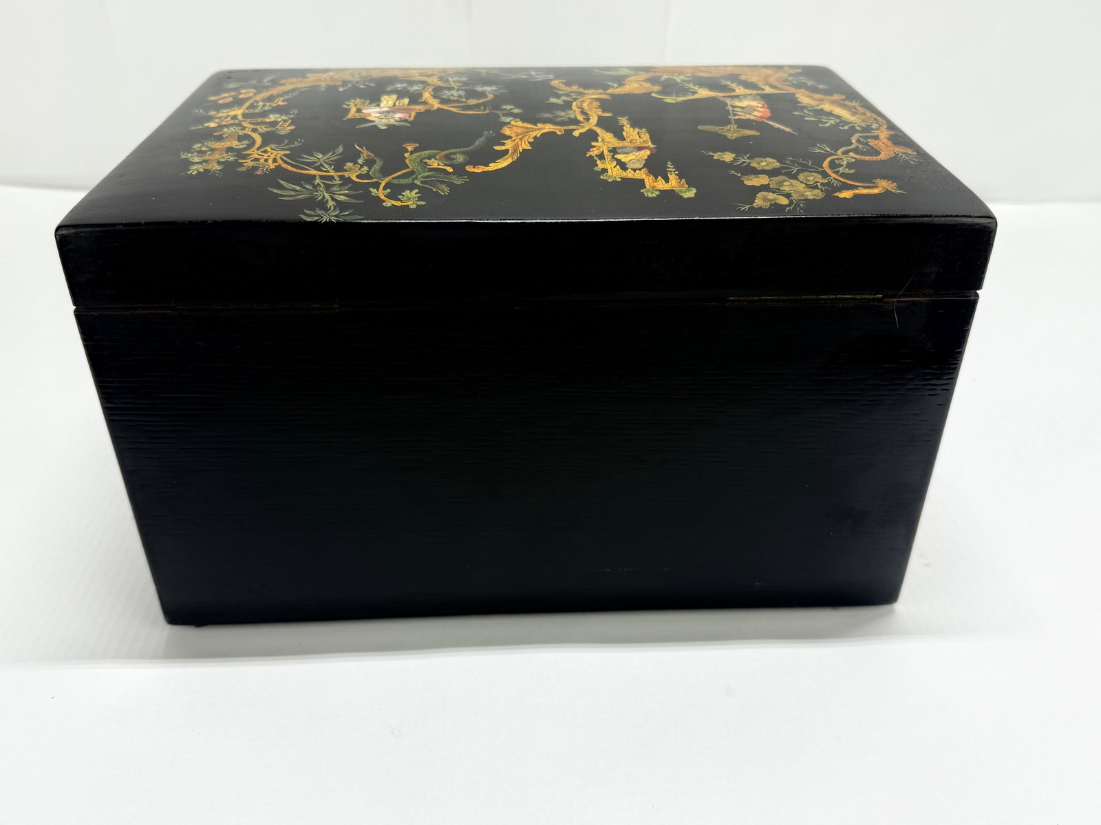 Chinoiserie Japanned Humidor Box England, Early to Mid-20th Century - 3