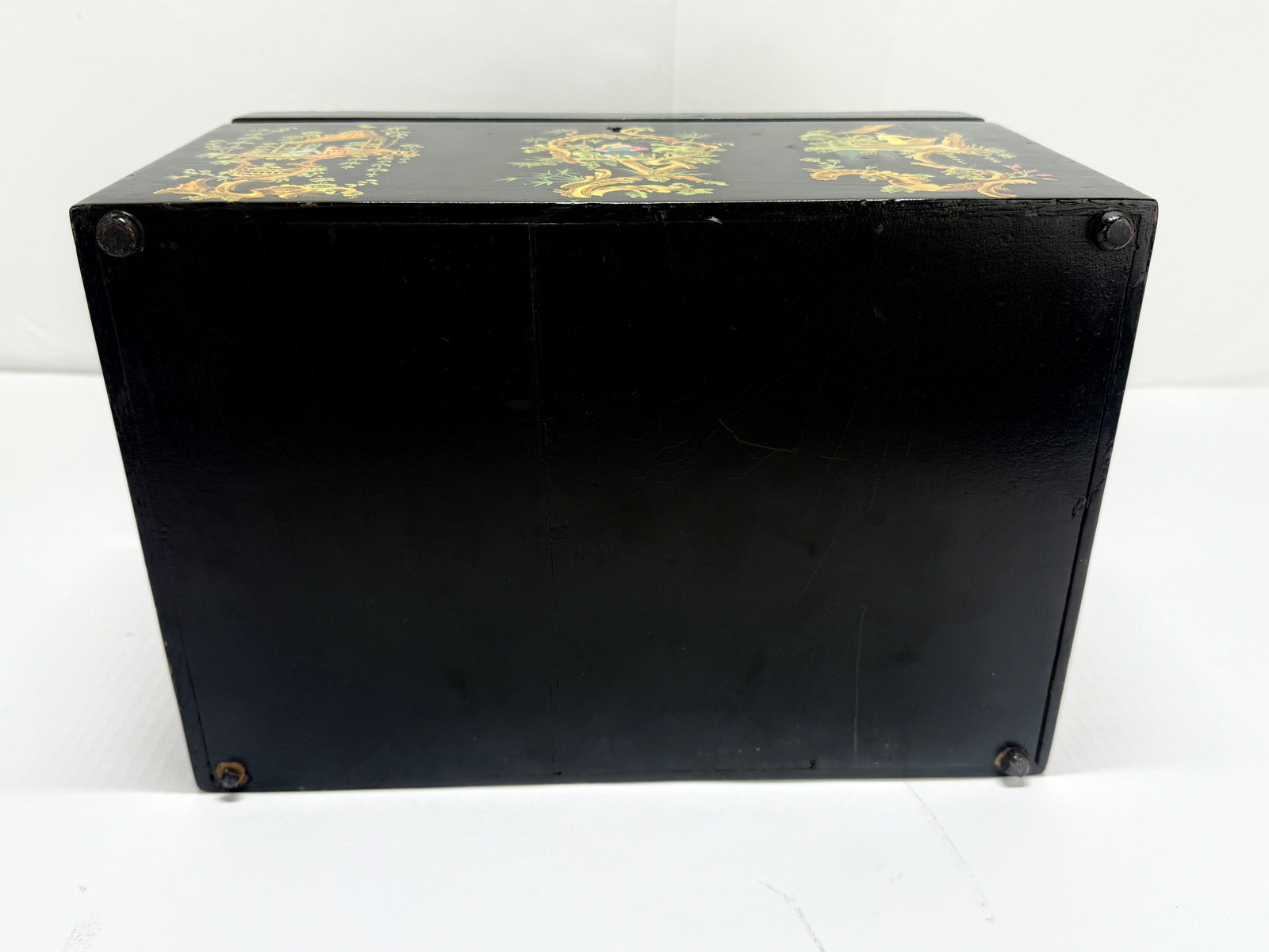 Chinoiserie Japanned Humidor Box England, Early to Mid-20th Century - 4