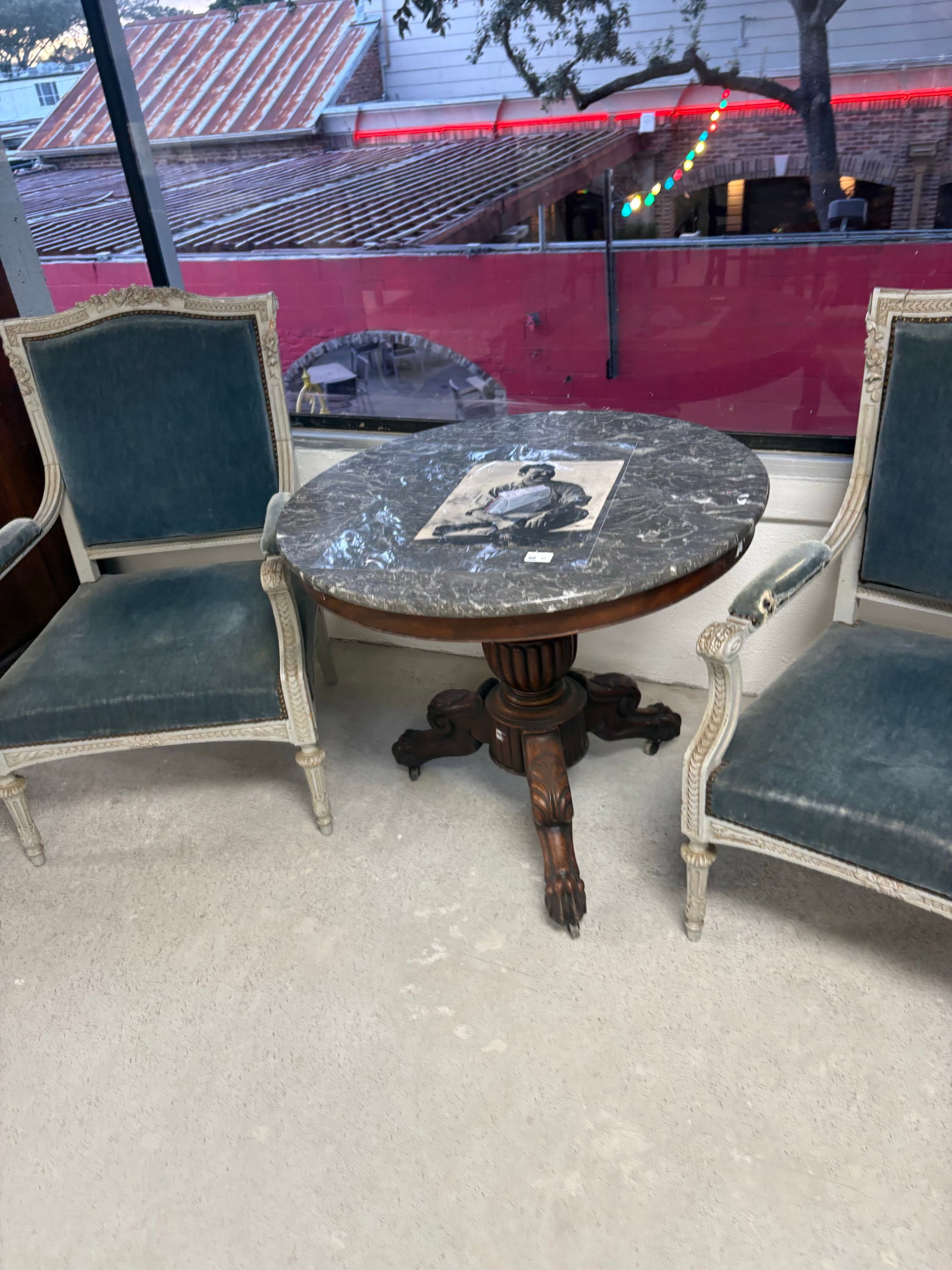 Pair of Louis XVI-style (Neoclassical) French Arm Chairs, Late 19th Century - 10