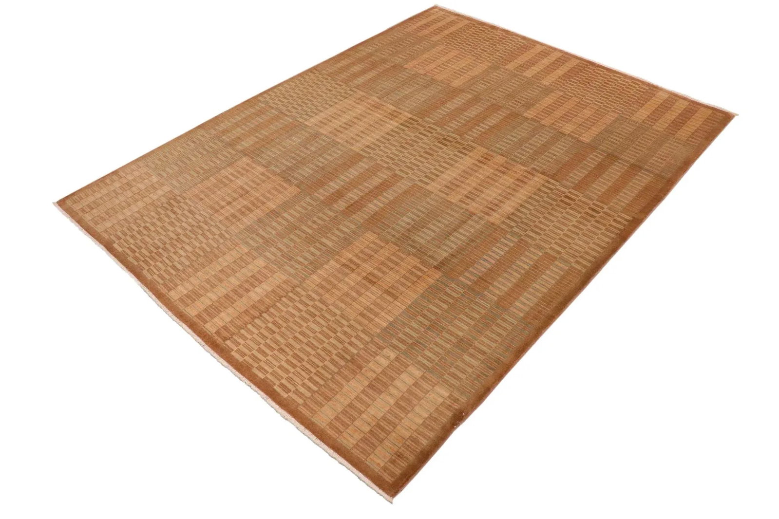 1980s 1980s Boho Chic Gabbeh Brown/Beige Wool Rug - 10'0" X 13'4" - 3