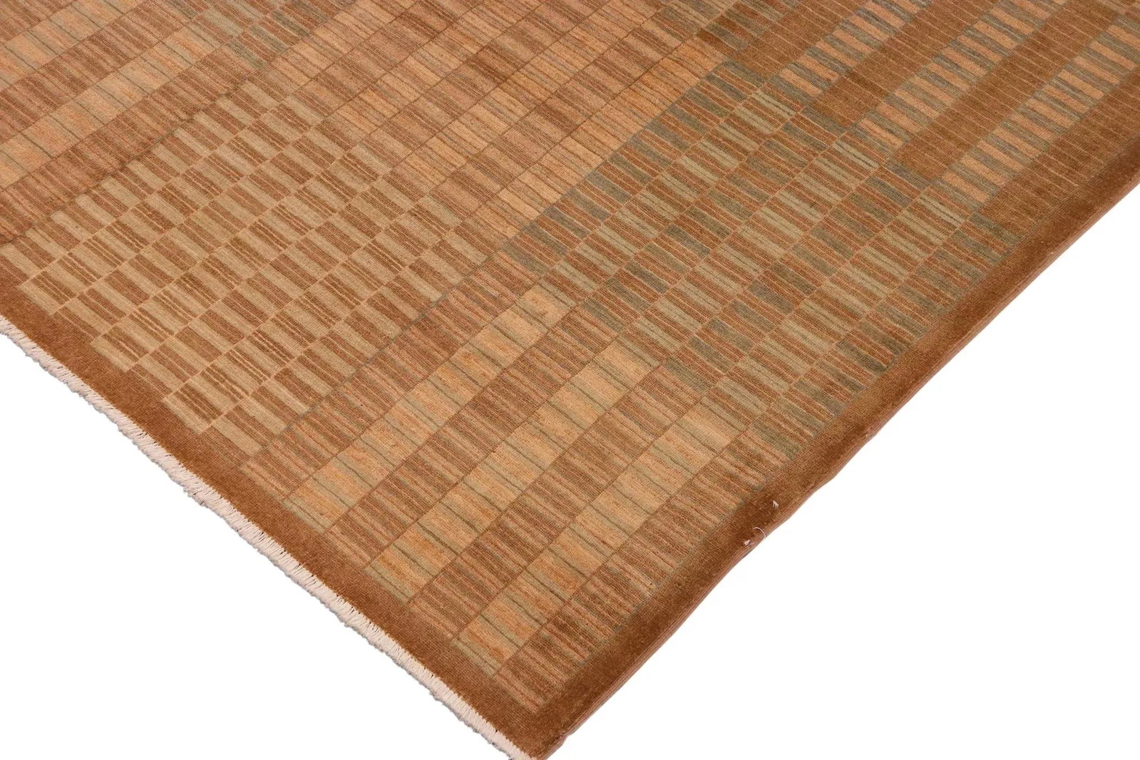 1980s 1980s Boho Chic Gabbeh Brown/Beige Wool Rug - 10'0" X 13'4" - 4