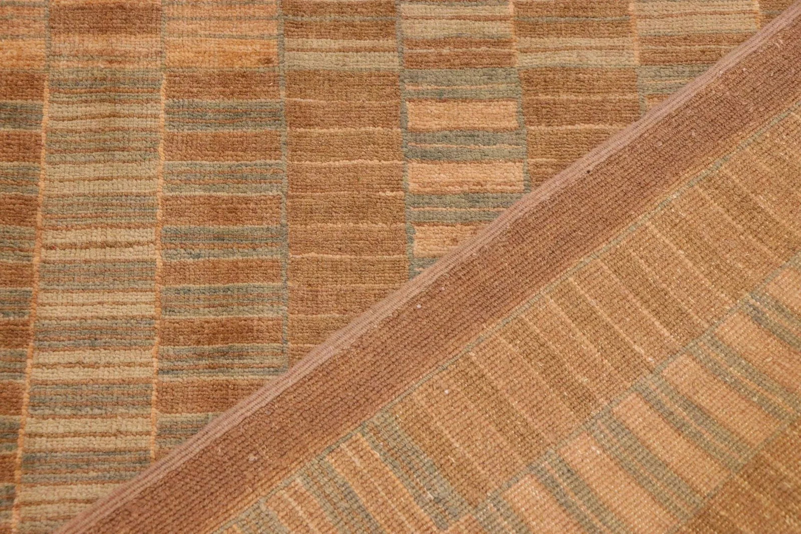 1980s 1980s Boho Chic Gabbeh Brown/Beige Wool Rug - 10'0" X 13'4" - 7