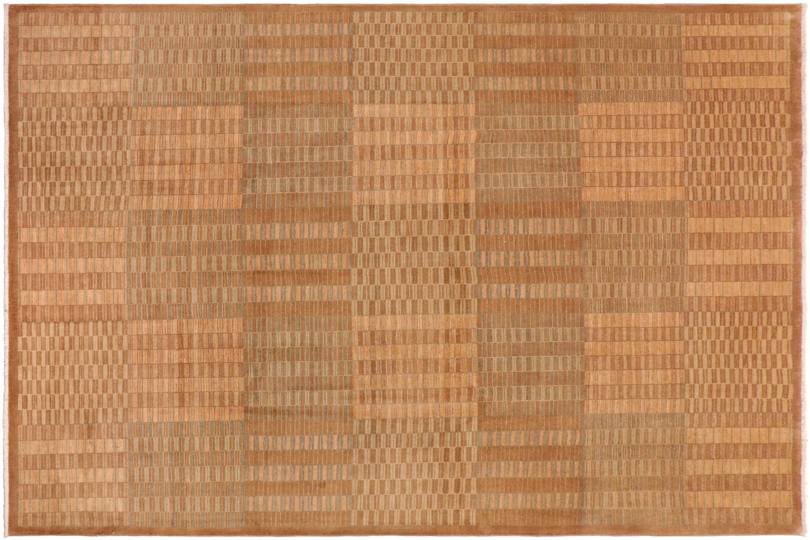 1980s 1980s Boho Chic Gabbeh Brown/Beige Wool Rug - 10'0" X 13'4" - 8