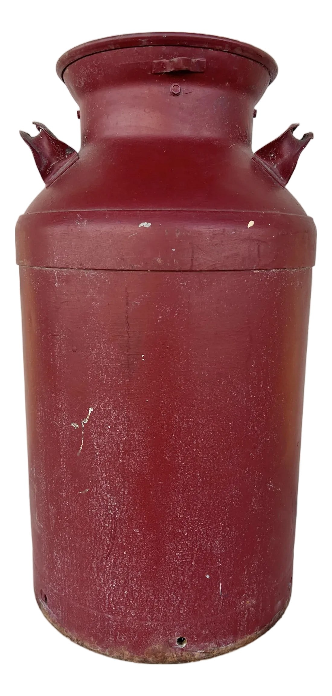 Vintage Red Farmhouse Style Milk Can Umbrella Stand (1 of 7)