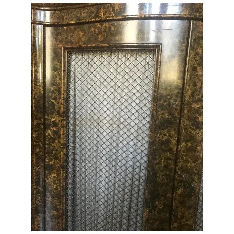 1970s Mastercraft Demilune Faux Tortoise Cabinet Attributed to Henredon - 10