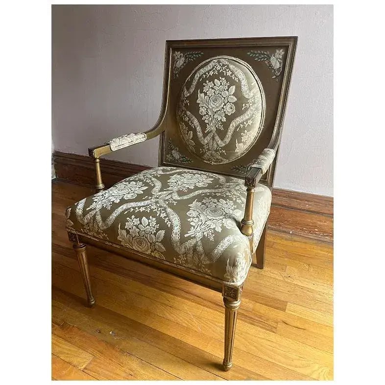 Early 20th Century French Louis XVI Style Neoclassical Arm Chair - 4