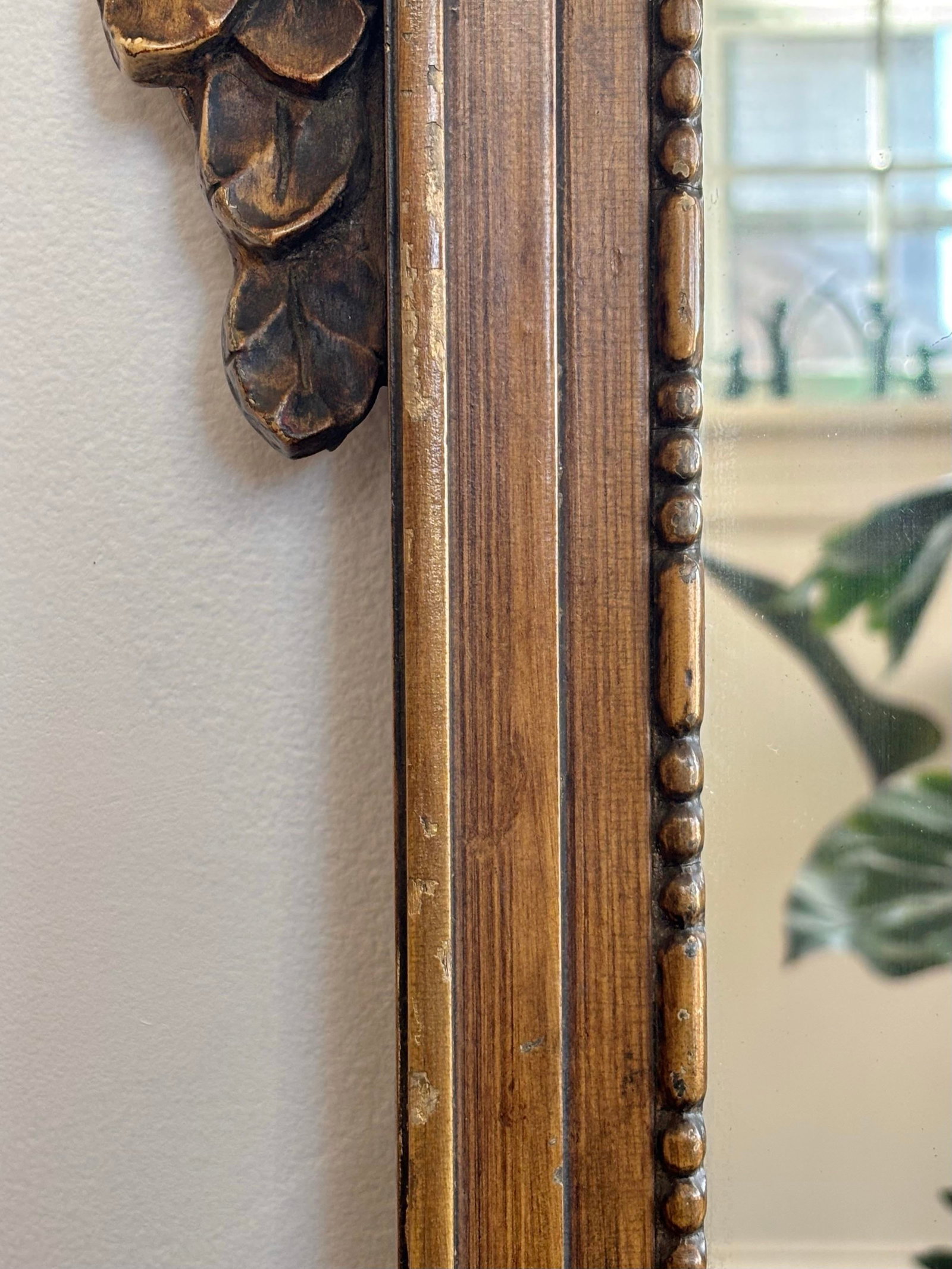 Early 20th Century French Louis XVI Carved Gilt Flame and Quiver Mirror - 8