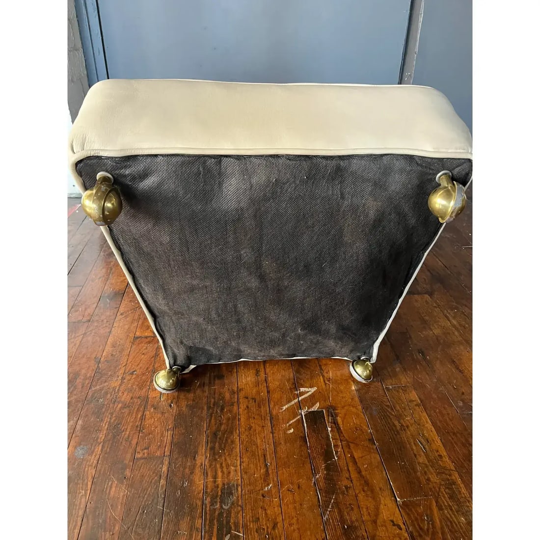 1950s Mid-Century Modern, Italian Leather Slipper Chairs Circa 1950s - 10