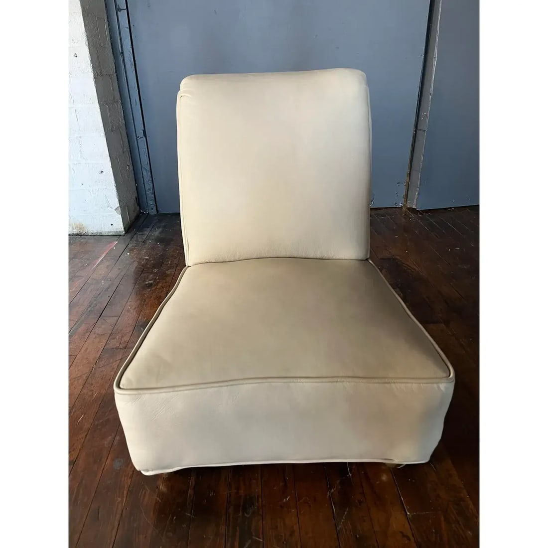 1950s Mid-Century Modern, Italian Leather Slipper Chairs Circa 1950s - 7