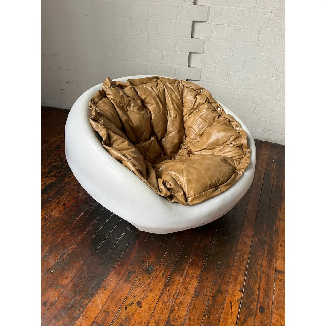 1960s Mid-Century Modern Pod Chair Attributed to Mario Sabot - 3