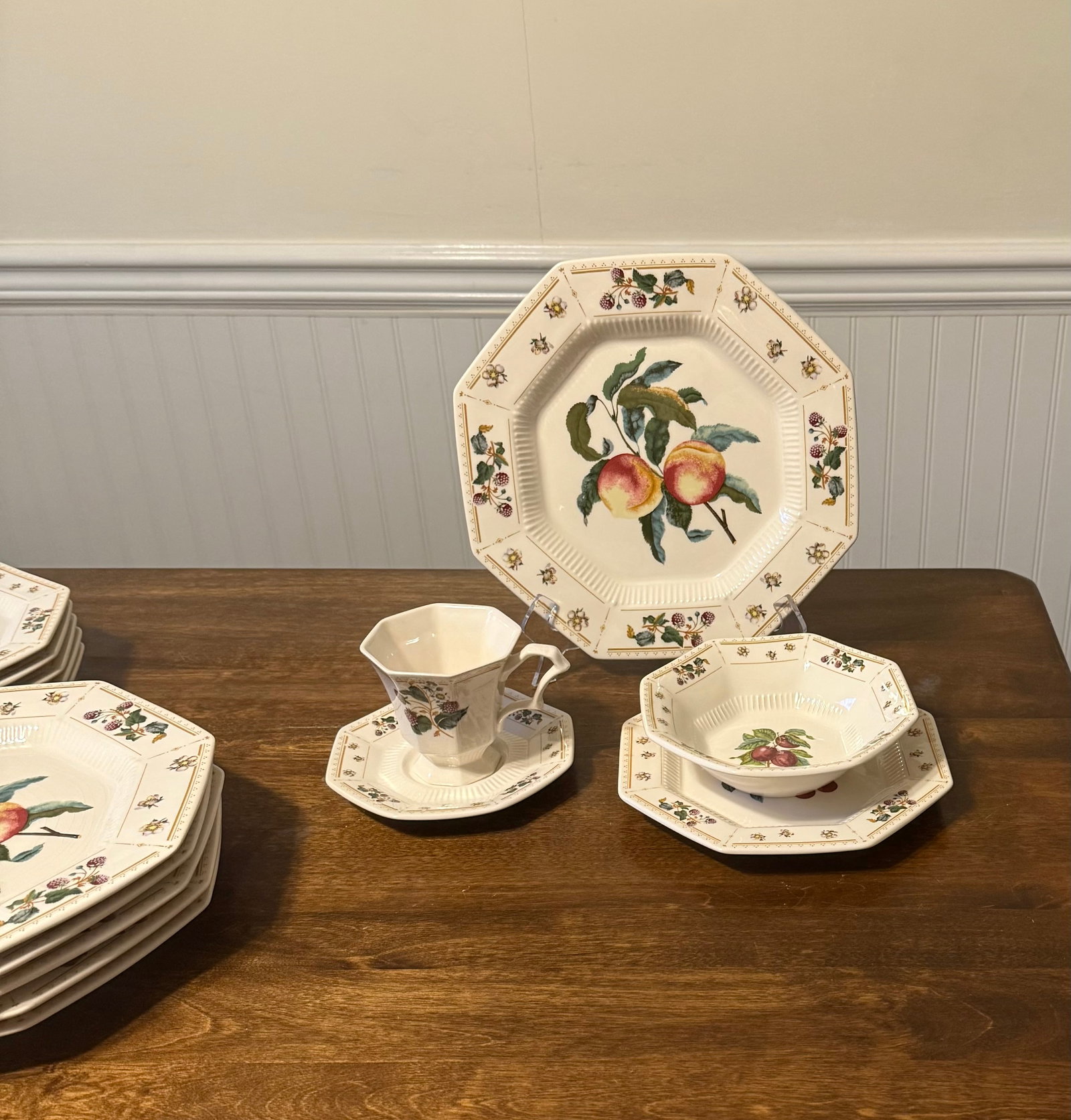 1980s Nikko Classic Collection "Orchard" Dinnerware - 7