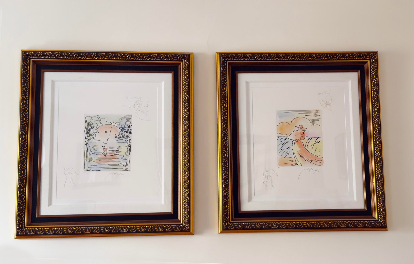 Late 20th Century Peter Max "Better World I I " Hand-Colored Etching With Remarques, Signed Limi - 3