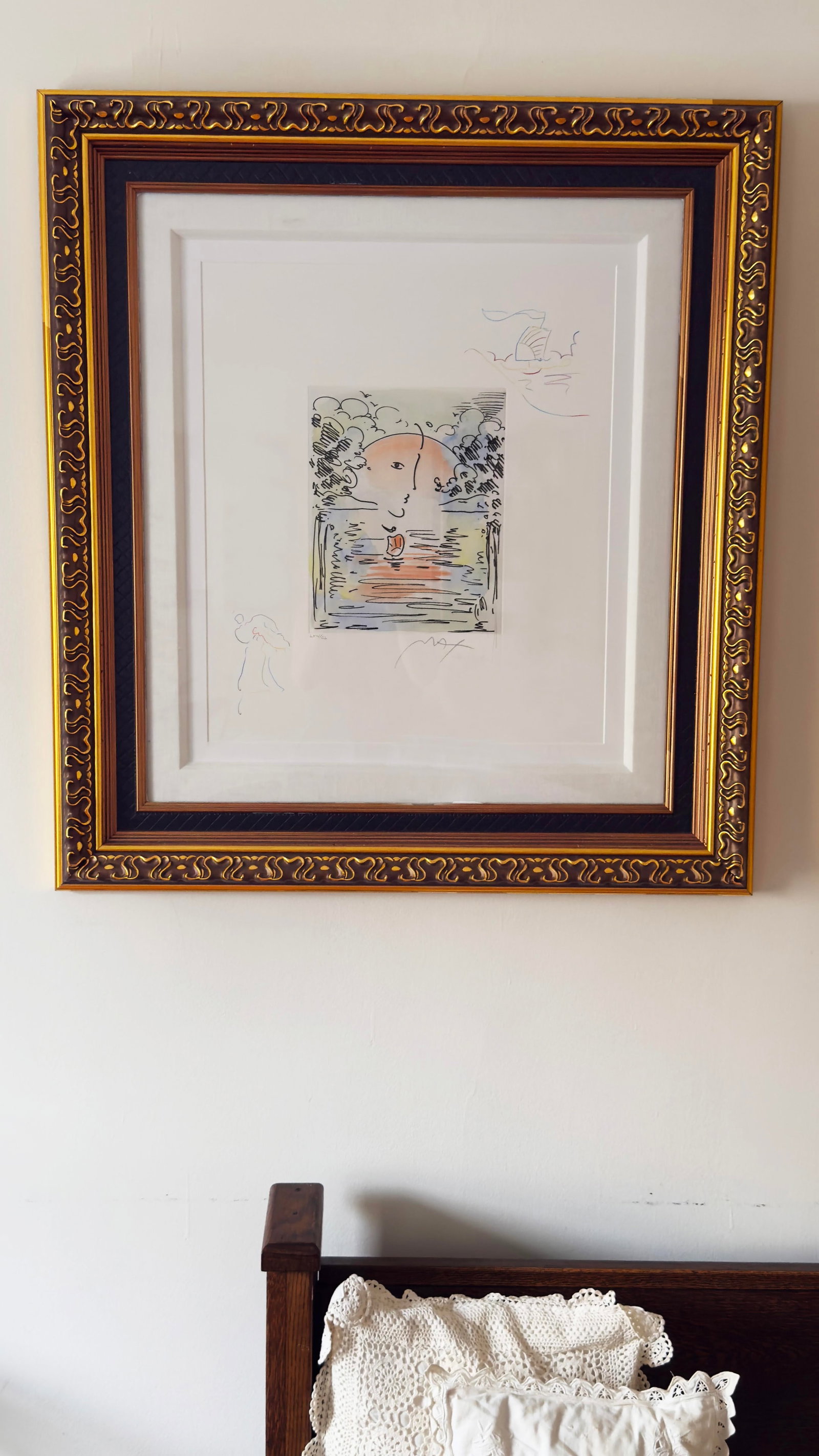 Late 20th Century Peter Max "Better World I I " Hand-Colored Etching With Remarques, Signed Limi - 4