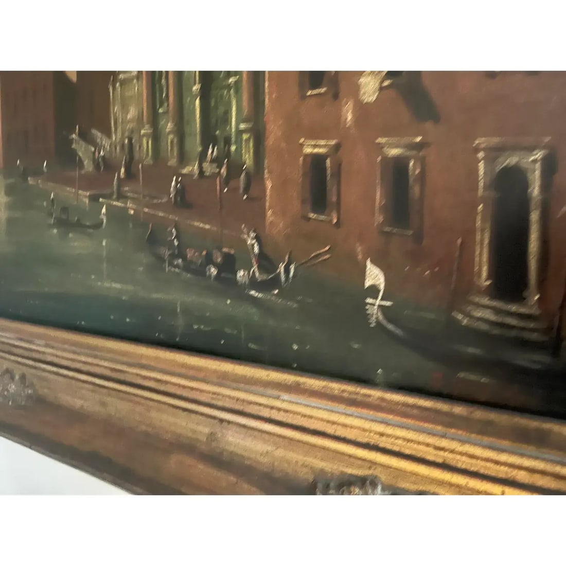 Mid-Century, 1950s Venetian Veduta Oil on Canvas Painting, Signed by Giorgio Guarana - 2