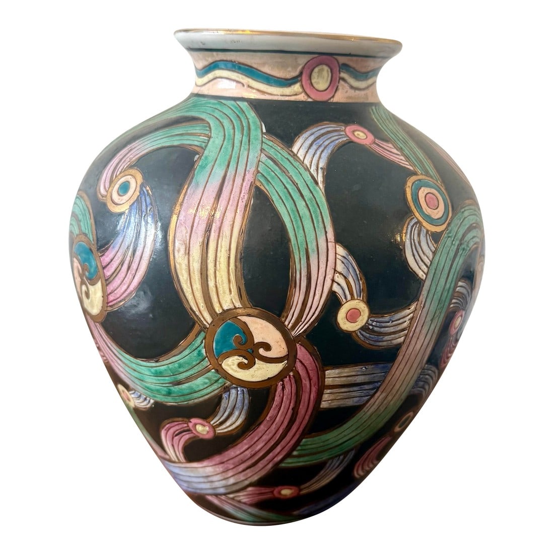 Mid 20th Century Macau Ribbon Vase (1 of 12)