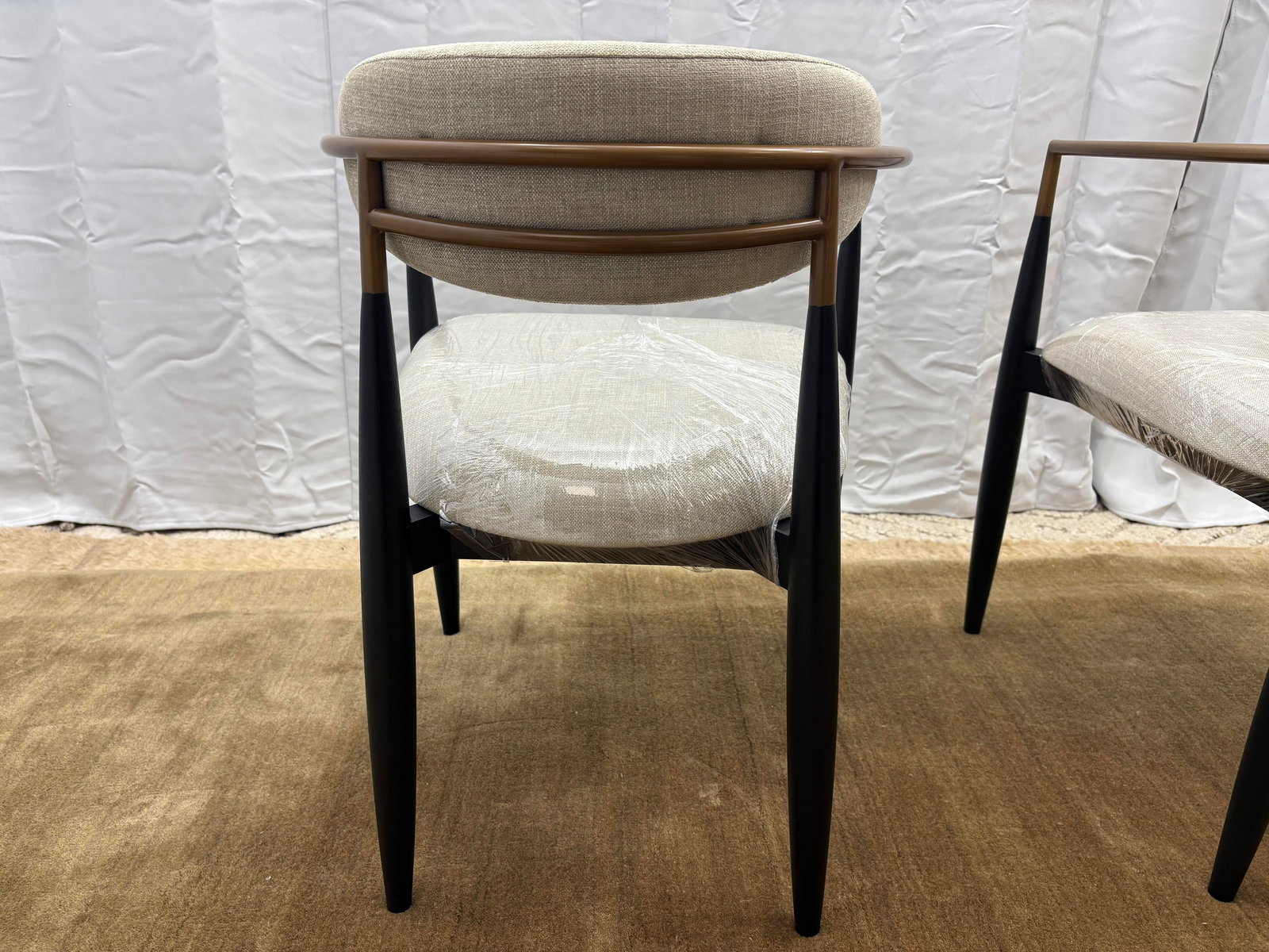 Set of Two Arhaus Jagger Dining Arm Chairs - 11