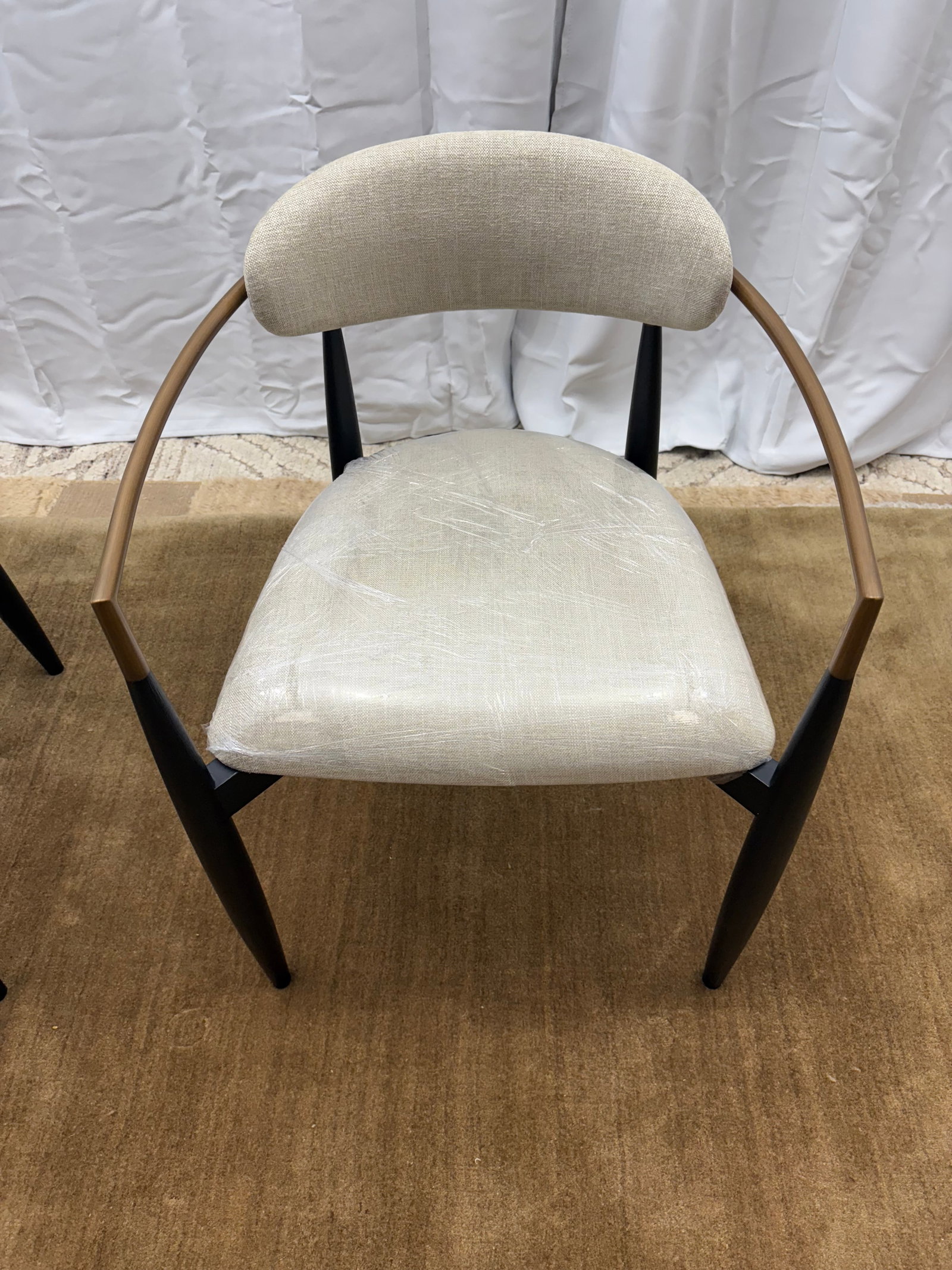 Set of Two Arhaus Jagger Dining Arm Chairs - 5